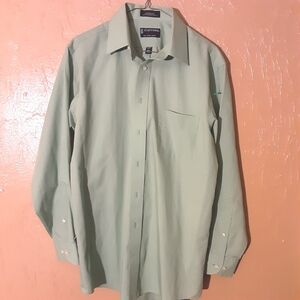 Stafford Men's Light Green Dress Shirt